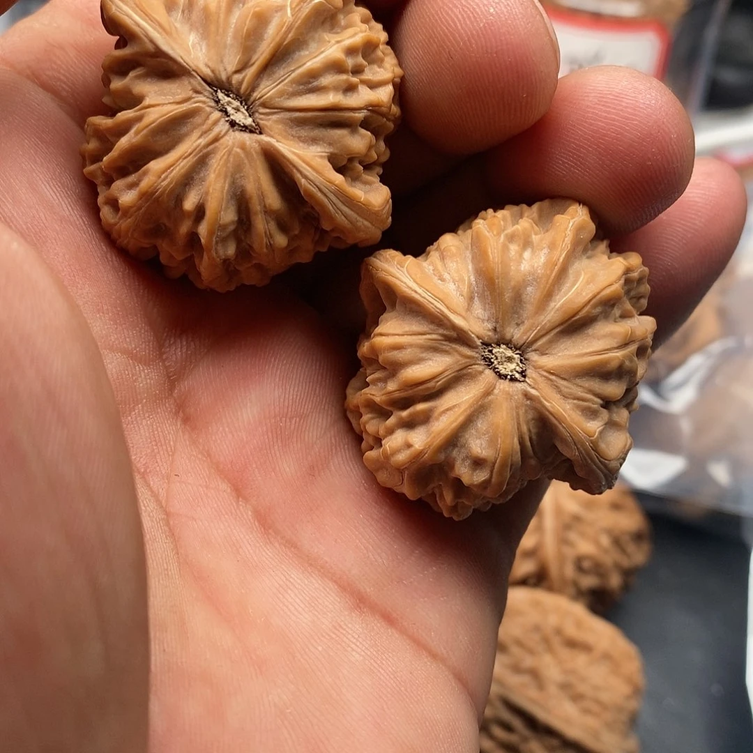 文玩核桃把件黄****片磨盘37