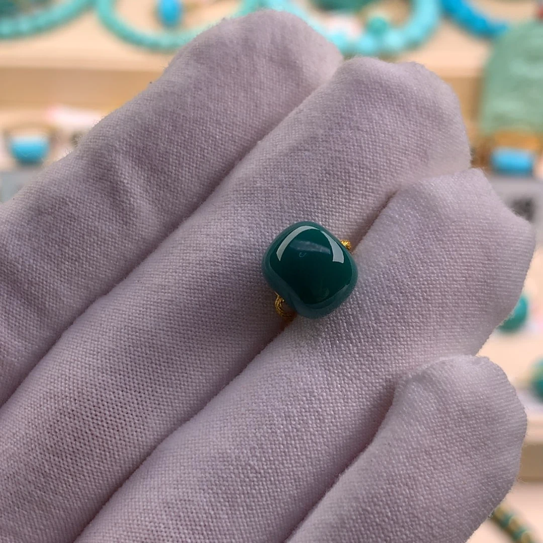 绿松石珠宝奇石未镶嵌9.5−8.2