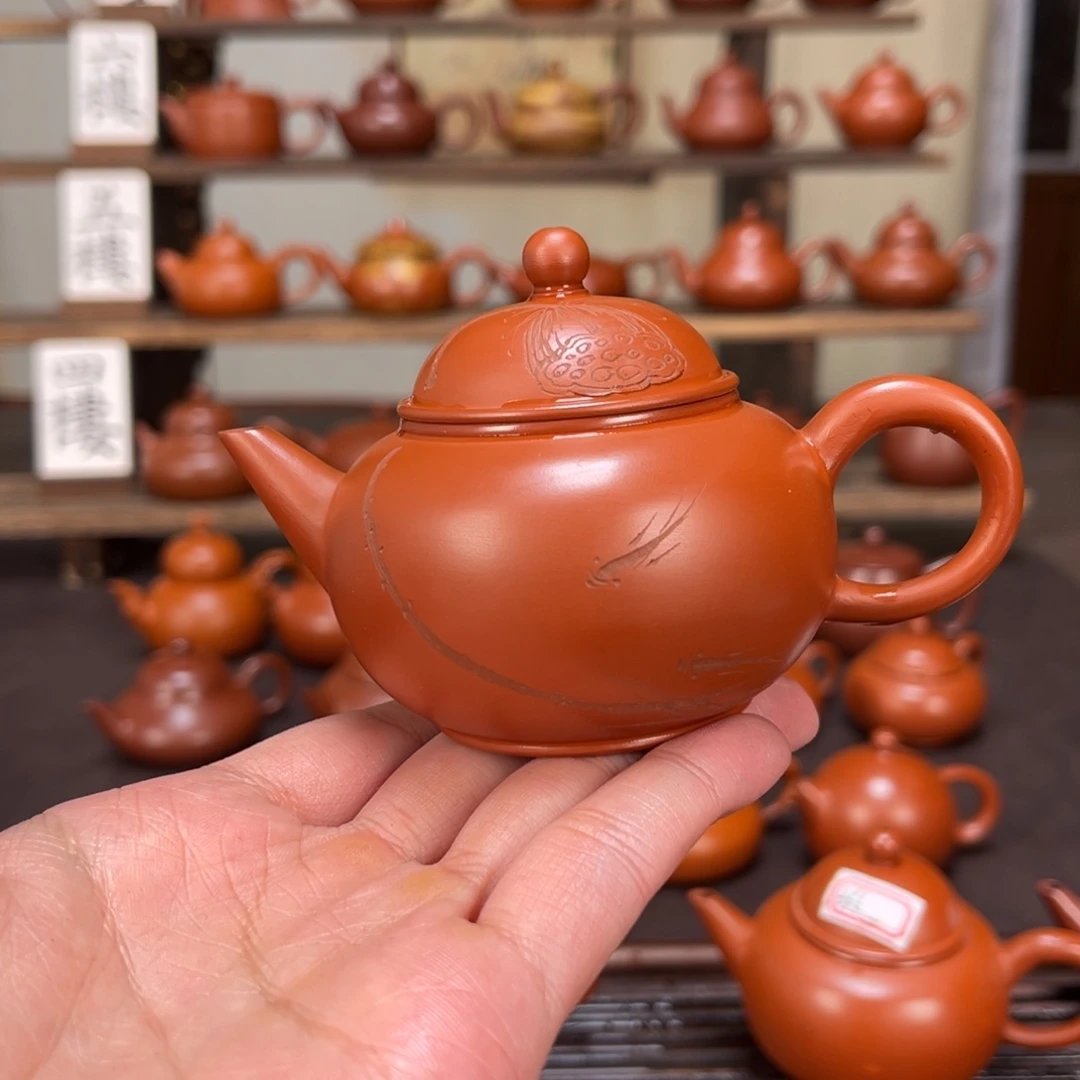 育***物紫砂茶壶水平120cc