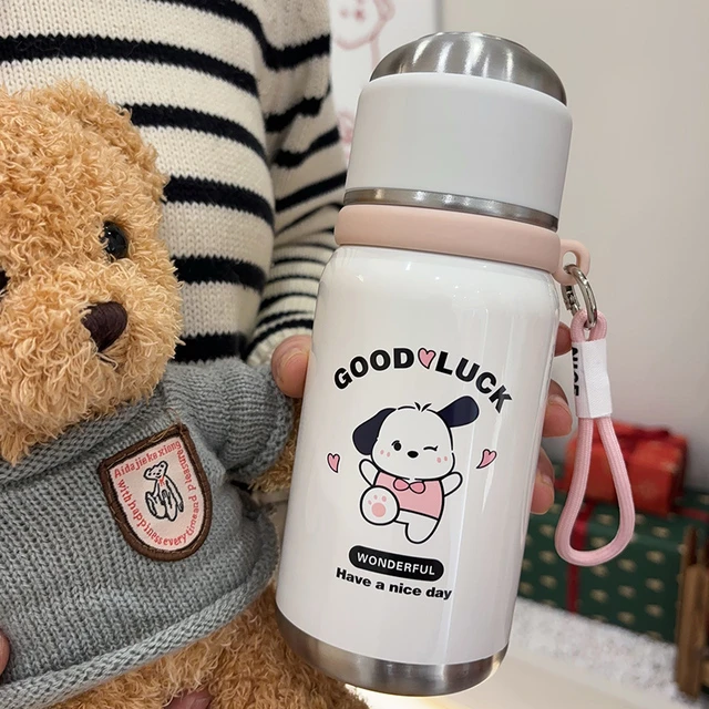 316不锈钢保温杯可爱保冷大容量吸管便携防摔户外高颜值学生水杯