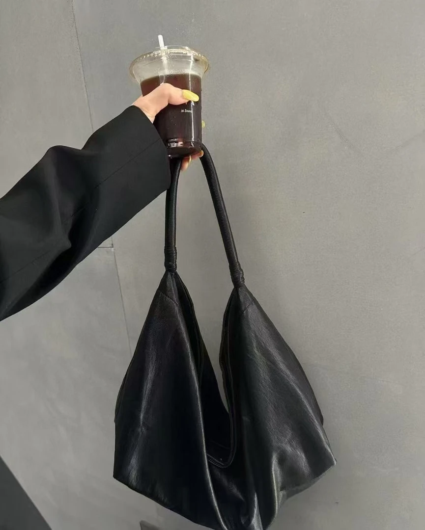 韩版单肩包 蛋白皮