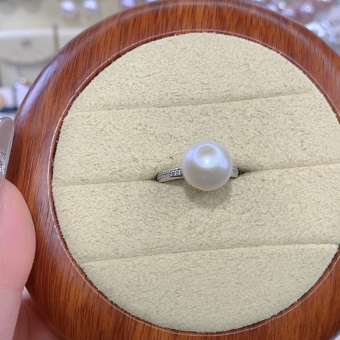 合金淡水珍珠戒指F