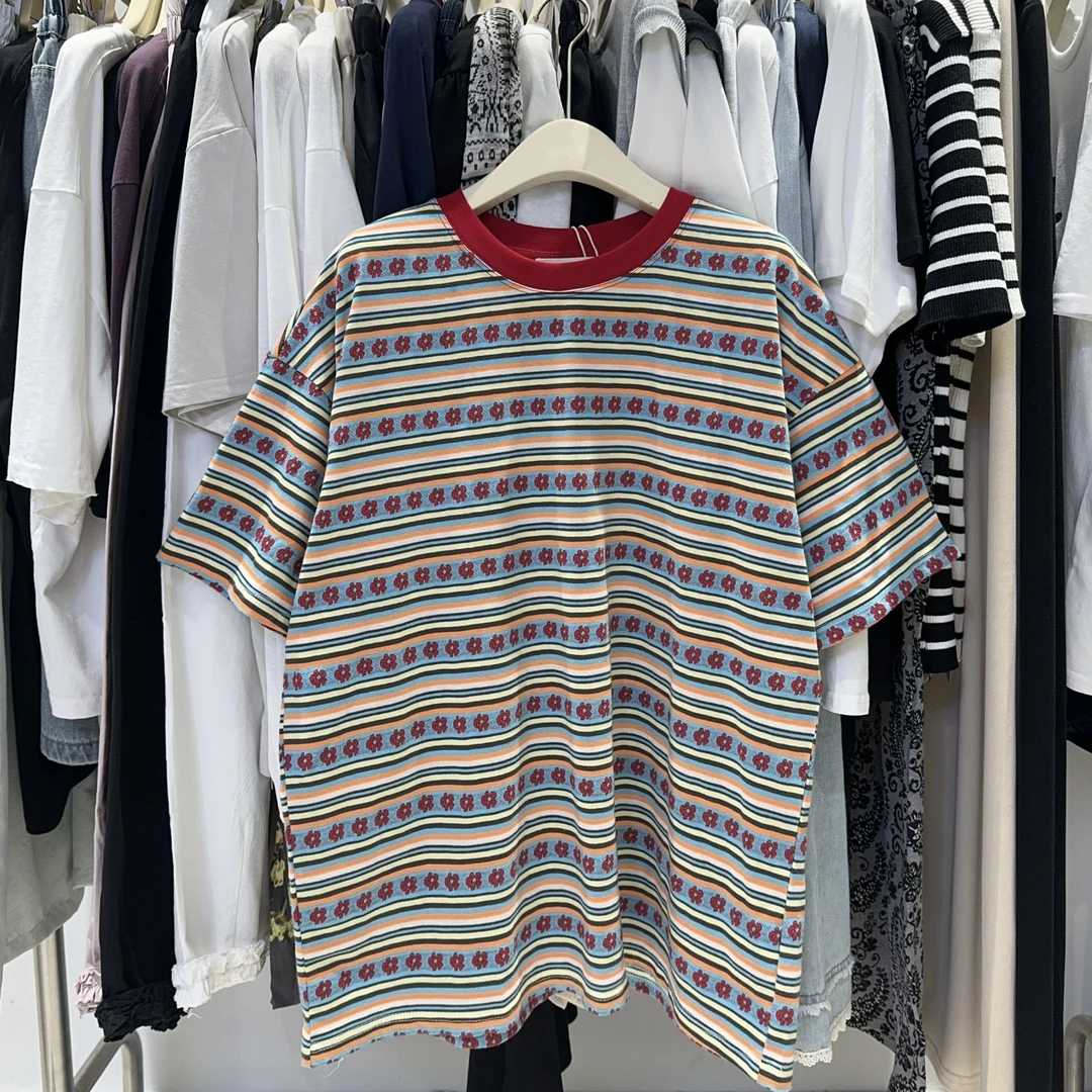 （十八家）427夏季花花韩版短袖