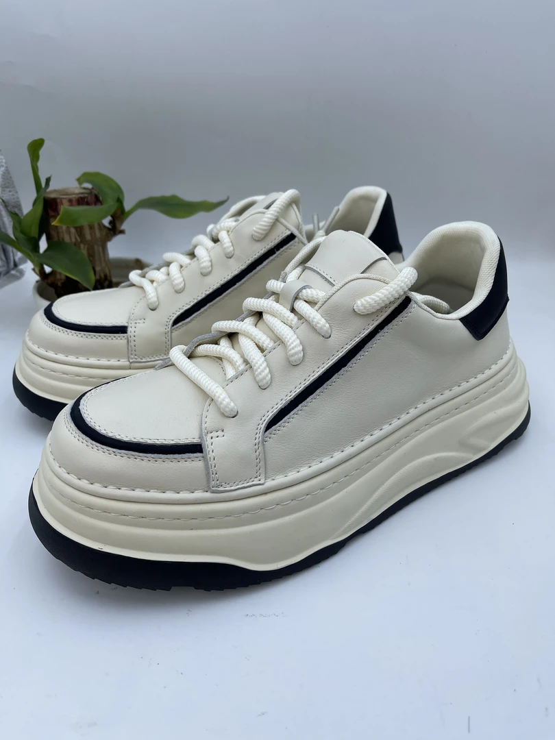 夏季休闲真皮男鞋厚底舒适真皮头层牛皮2025新款低帮