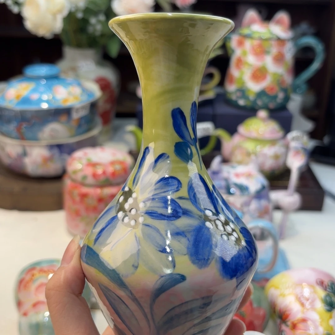瓷片景德镇手绘高温釉下彩陶瓷茶具