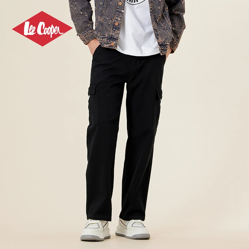 LEE COOPER户外旗舰店爆款2025新款休闲百搭潮流宽松工装牛仔裤男