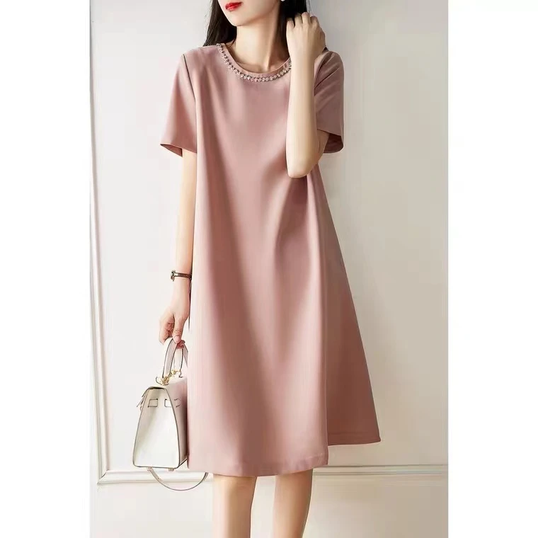 NN807-时尚女装连衣裙显瘦气质休闲百搭中长款中长款