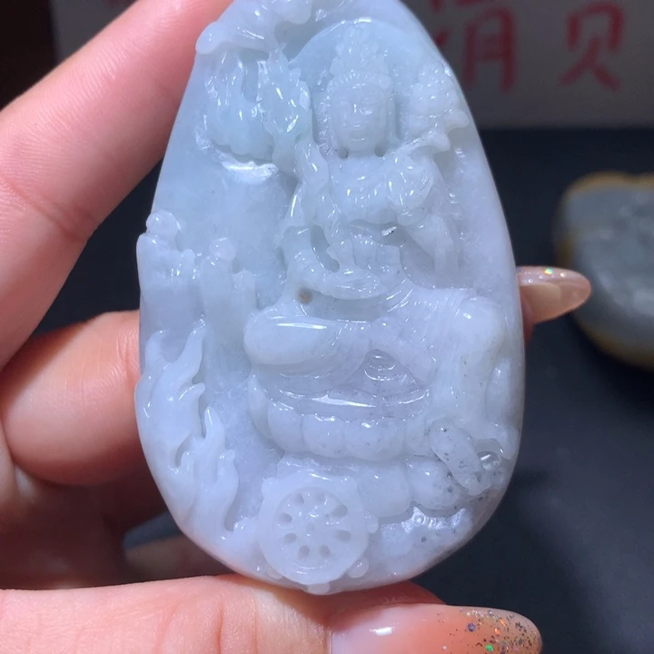 翡翠未镶嵌颈饰保真天然A货翡翠