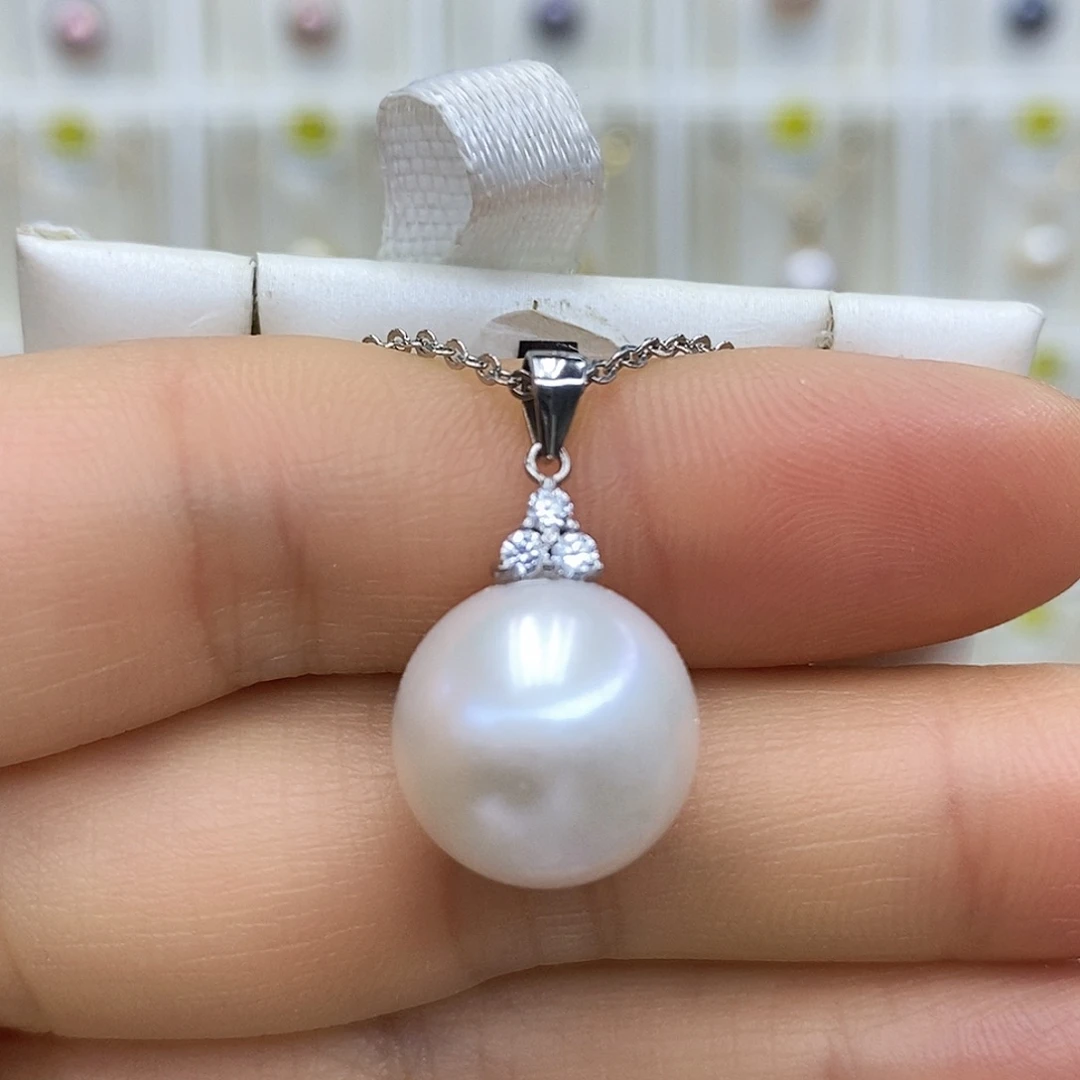 吊坠(赠链)淡水珍珠银S925镶嵌