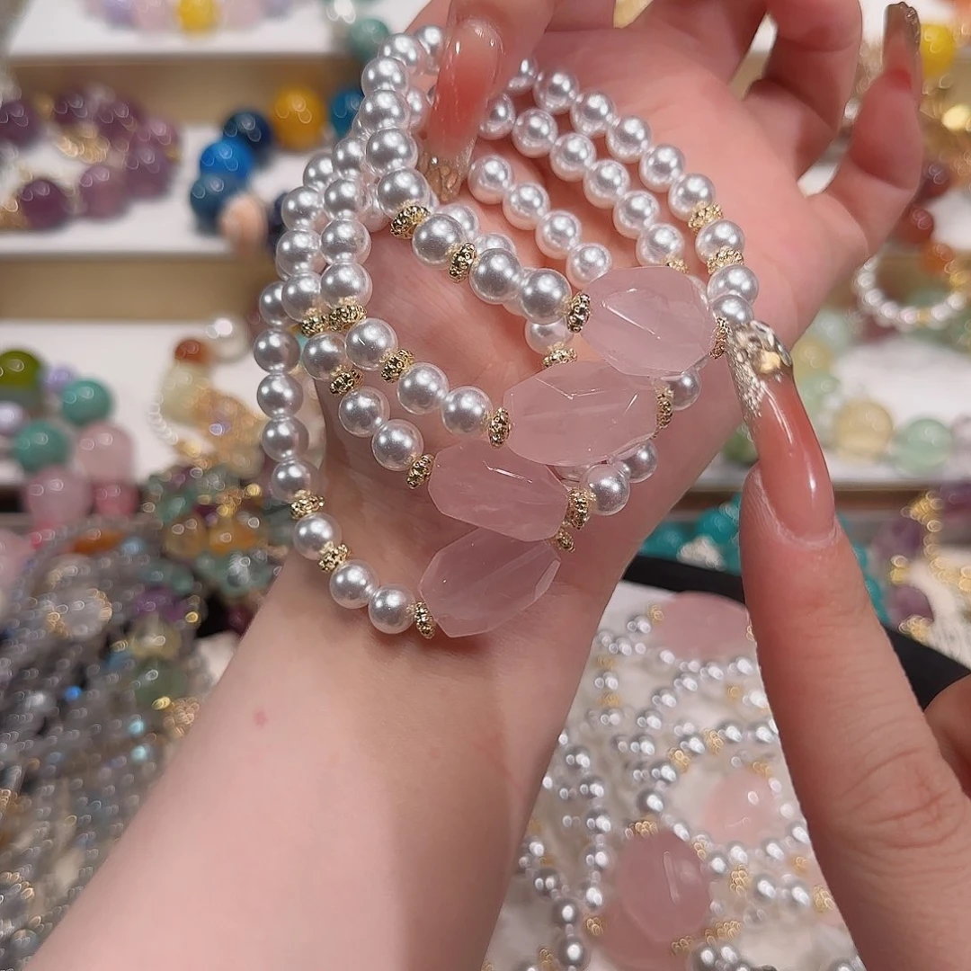 水晶手链未镶嵌多样性发一