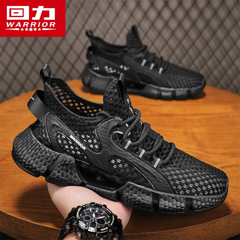 回力男鞋2025新款夏季薄款透气镂空网面鞋男士软底轻便减震运动鞋