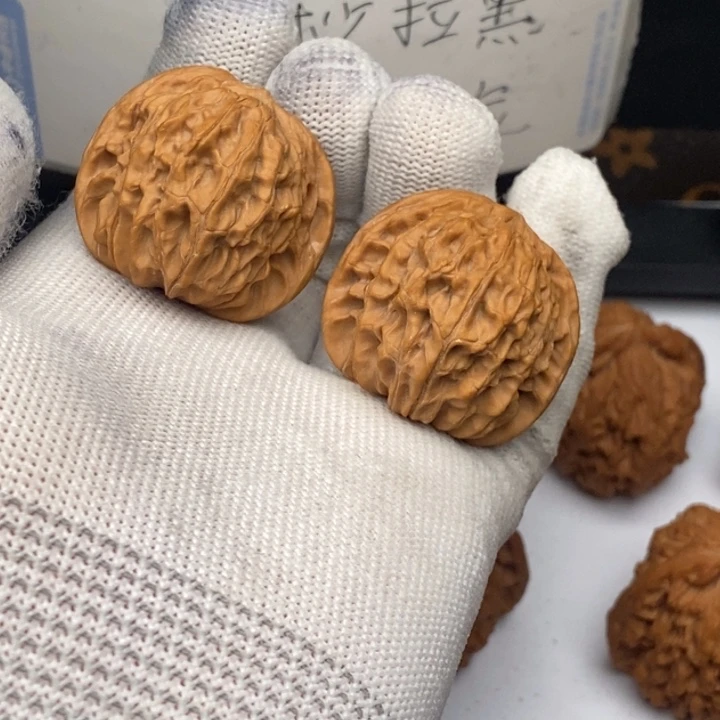 把件文玩核桃磨盘狮子头37