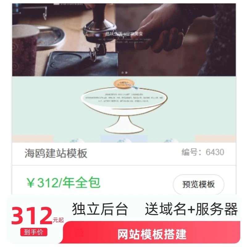 1 天交付建站 官网小程序商城外贸站独立后台含 COM 域名服务器