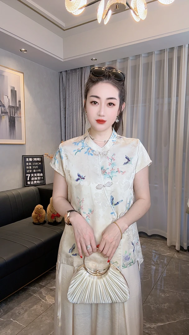 （凤蝶）原版！新中式国风气质高定盘扣上衣