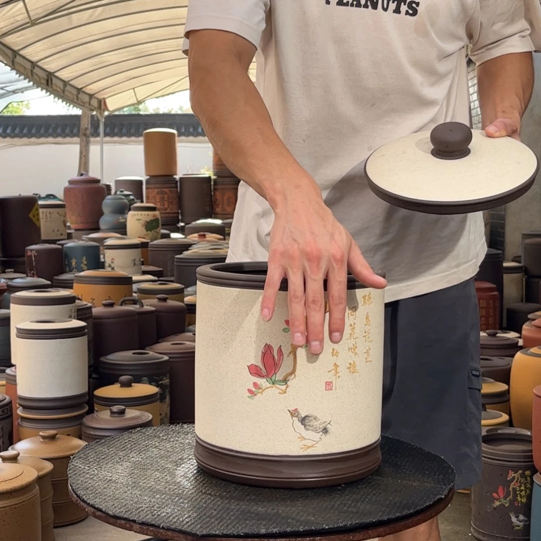 紫砂茶叶罐8 饼茶叶罐