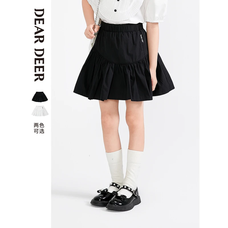 【直播清】迪迪鹿女大童夏季百褶裙学院风半身裙C123222501