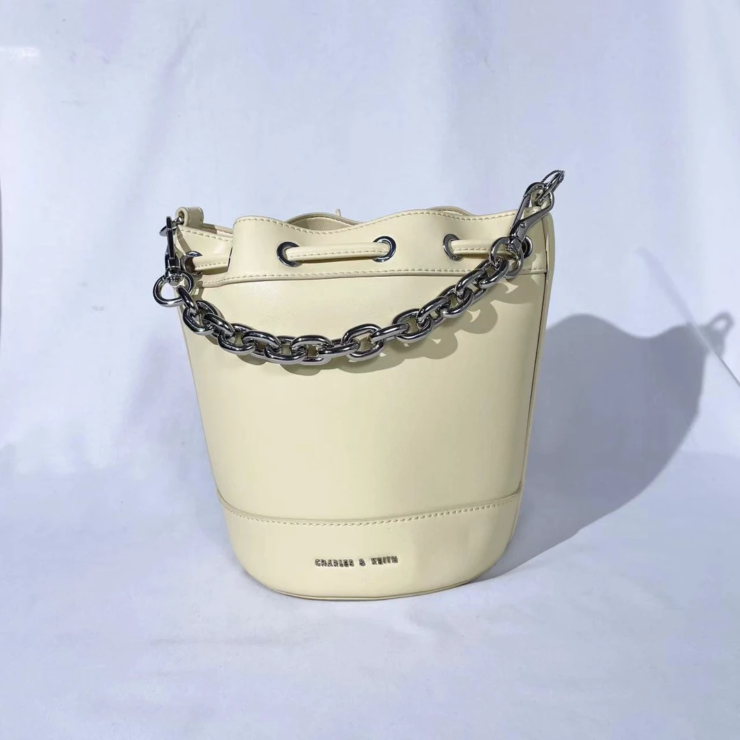 正品小CK 10781792奶油色M时尚女包