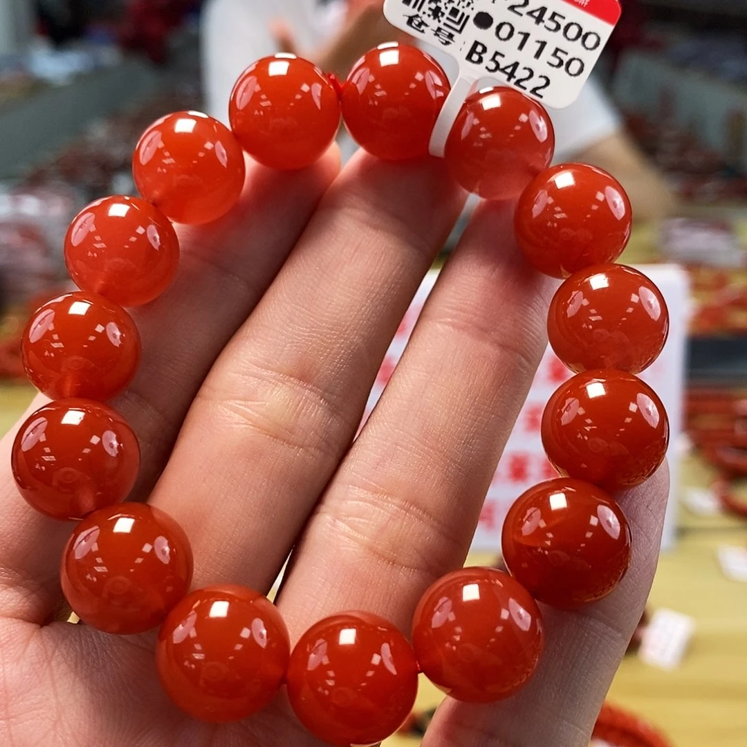 南红玛瑙典藏   13mm   多样性发一未镶嵌