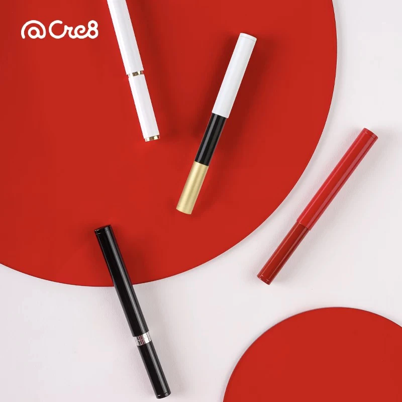 cre8轻奢口红笔金属笔高颜值磁吸笔帽宝藏文具金属笔0.5黑色