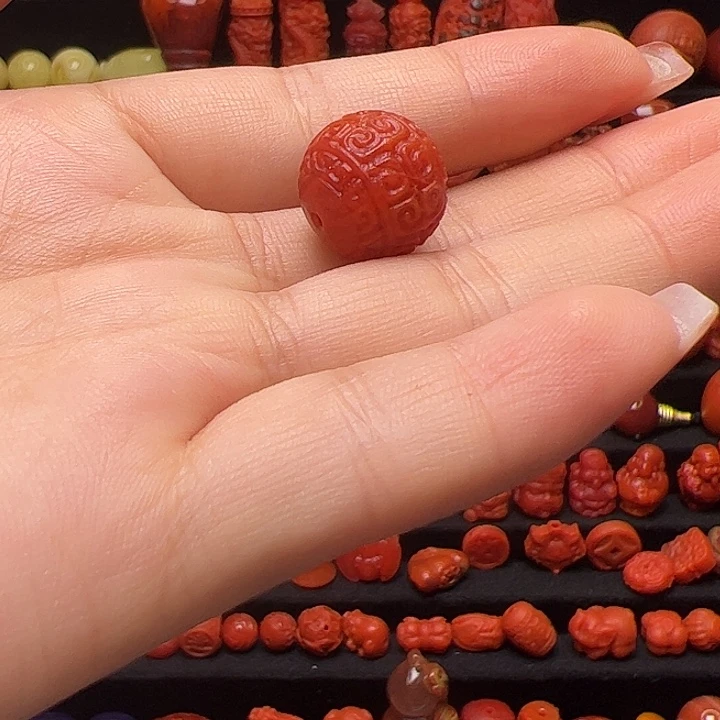 南红玛瑙未镶嵌卡14回纹