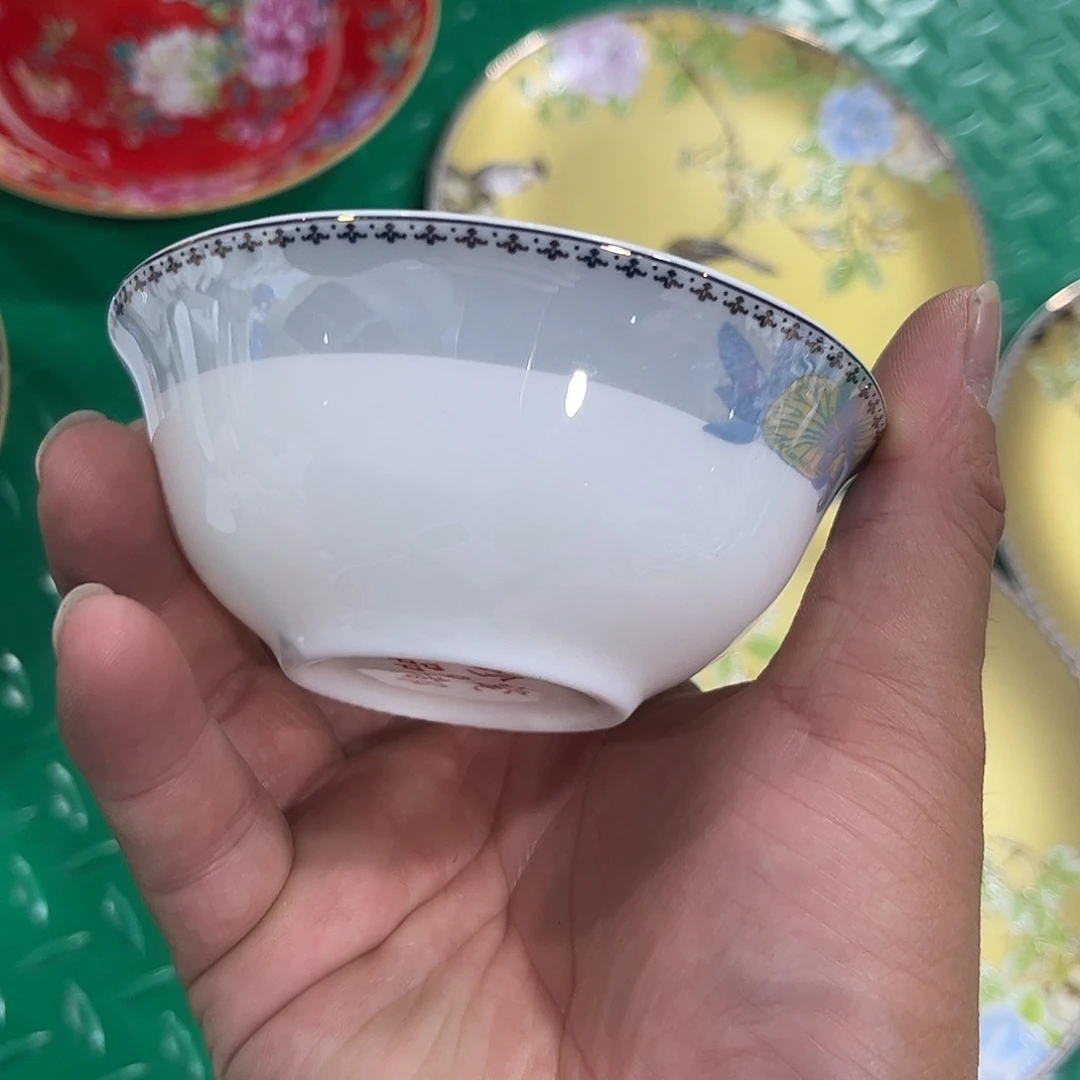 瓷片四寸碗十个微瑕微瑕