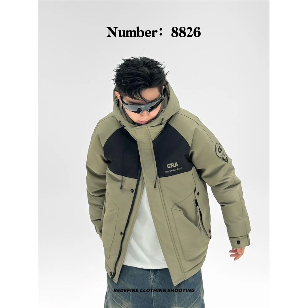 8826款2 冬季御寒保暖男士百搭时尚运动潮流帅气短款修身棉外套