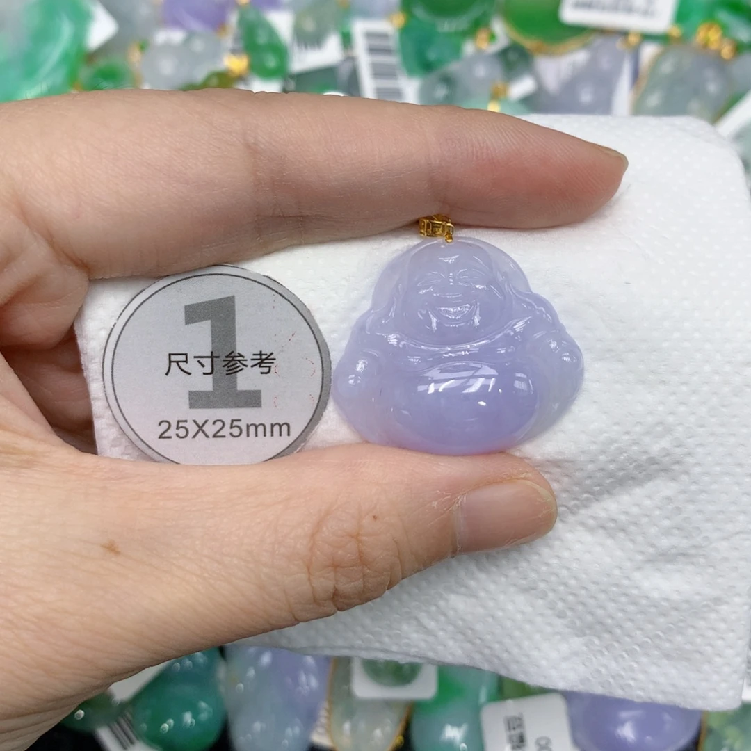 翡翠18K金镶嵌颈饰124567899999