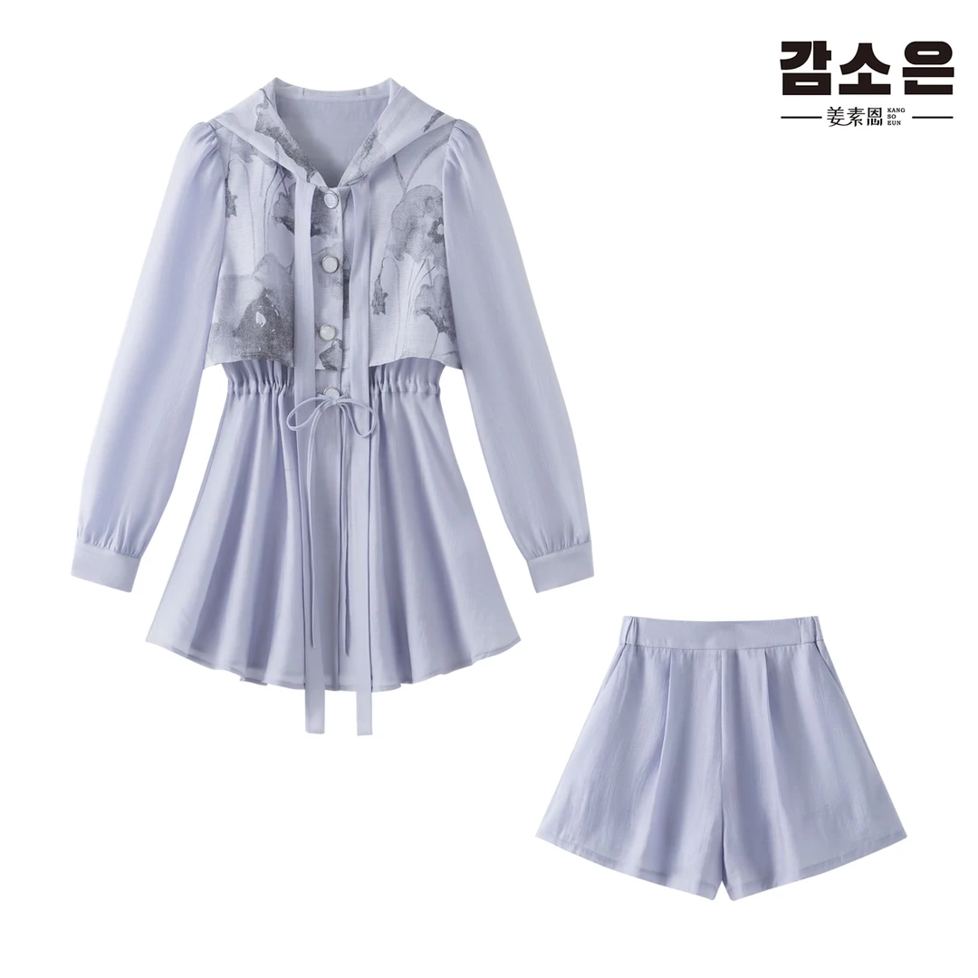 【昕昕严选】【莱茵河畔】新款气质显瘦显白套装J237T030437