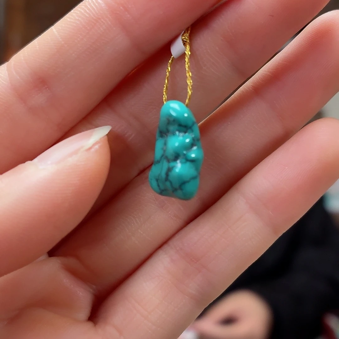 未镶嵌绿松石珠宝奇石手***心