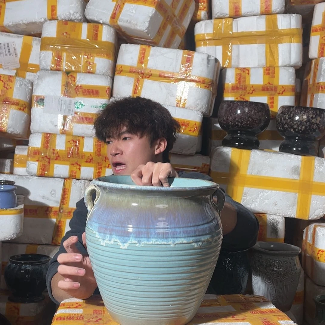 红陶宜兴紫砂花盆