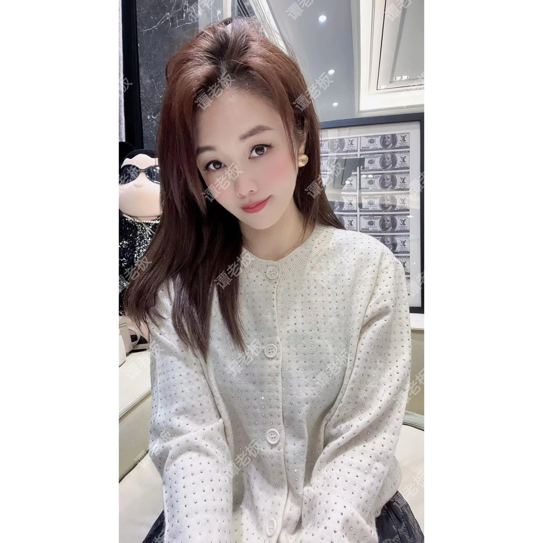 毛衣毛线衫女装秋冬2024新款外搭MK外套网红ins