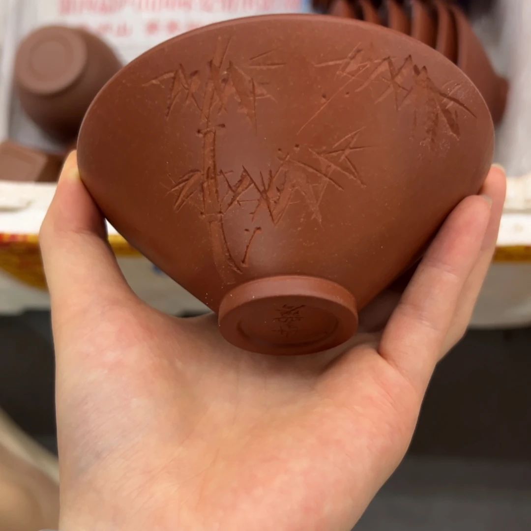 紫砂失圆不退不换大红袍竹叶