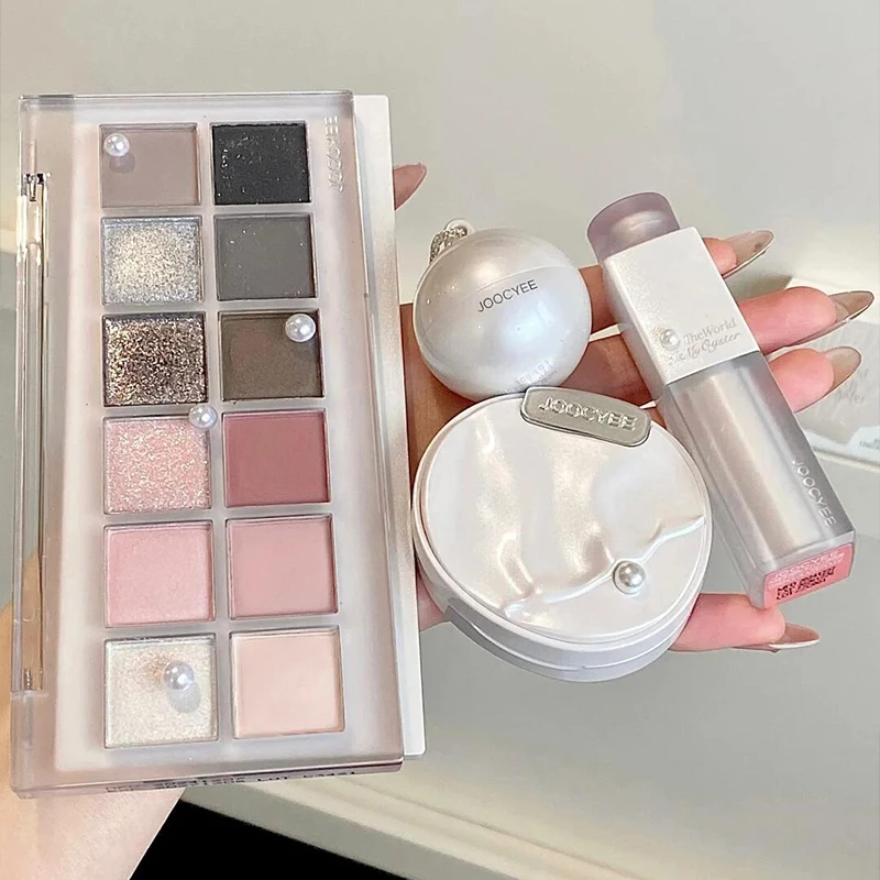 Joocyee酵色牡蛎之心限定水精华口红腮红珍珠高光眼影裸色素颜