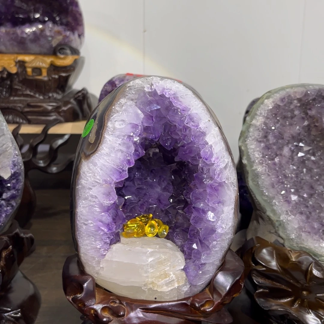 紫晶摆件未镶嵌水晶