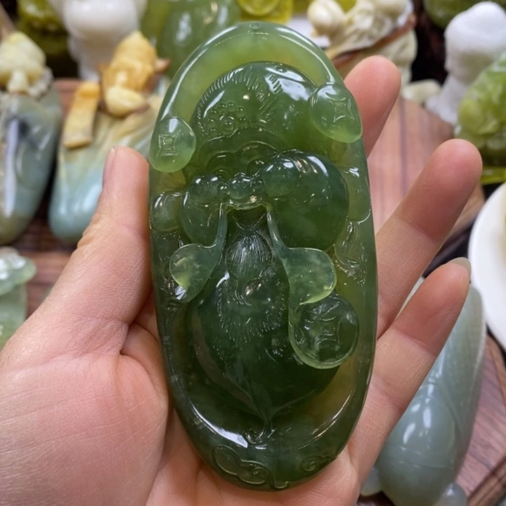 蛇纹石玉未镶嵌手把