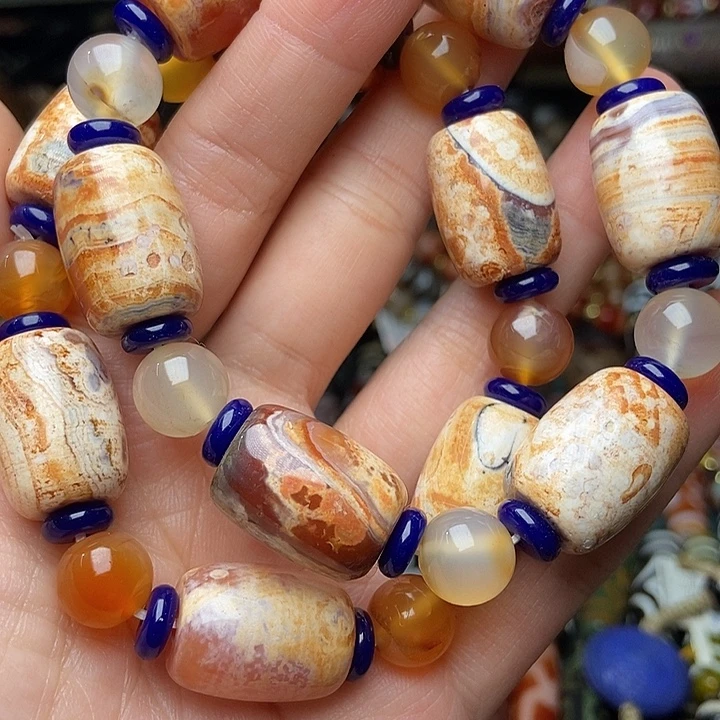 玛瑙/玉髓未镶嵌手链发一条