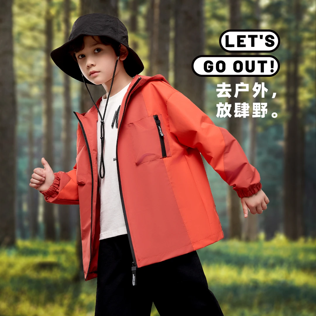 男童外套春秋户外运动工装休闲上衣中大童儿童夹克童装WYSU850022