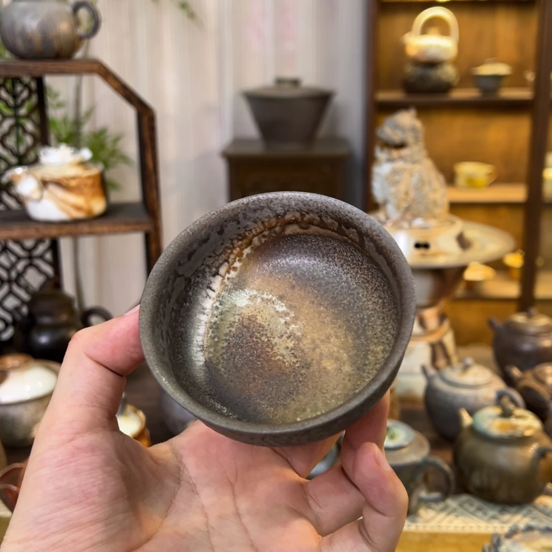 不染柴烧精品主人杯