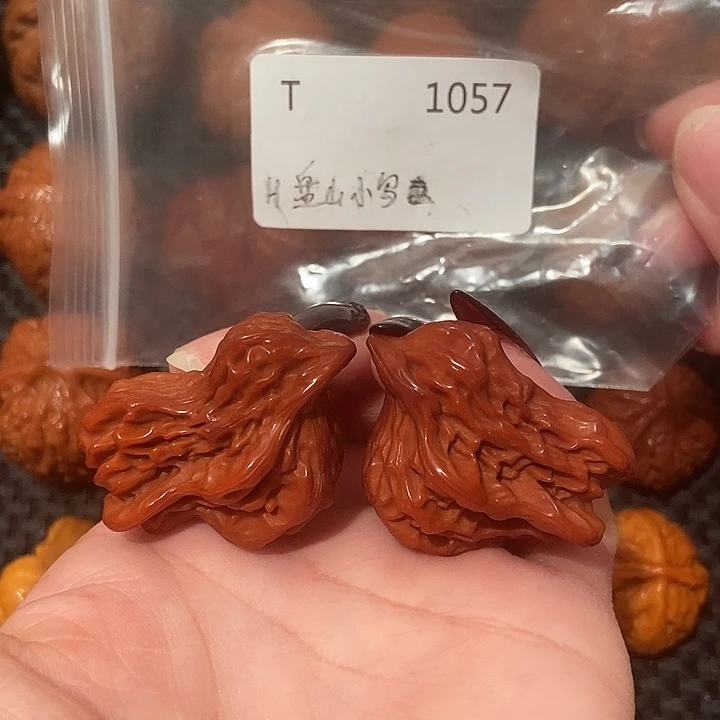 文玩核桃吊坠盘山小鸟