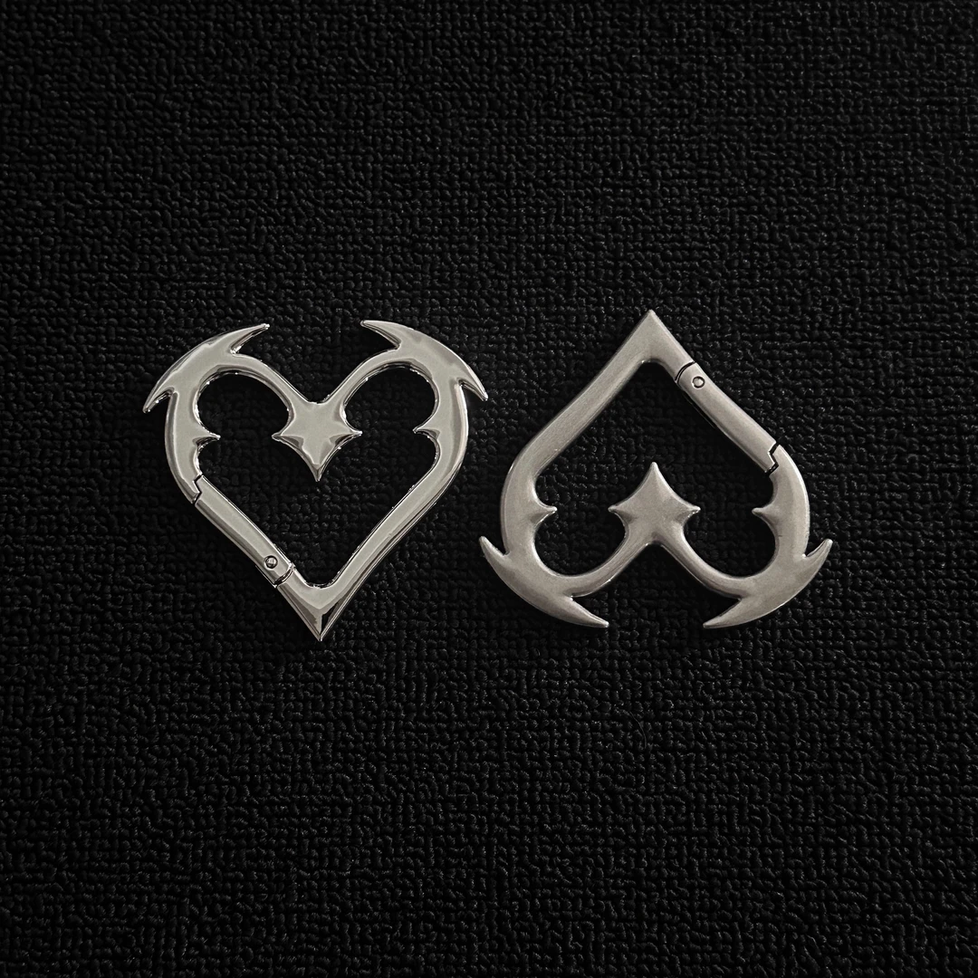 KGSC天使爱心扣金属便携钥匙收纳扣设计款穿搭配饰高级感包包挂件