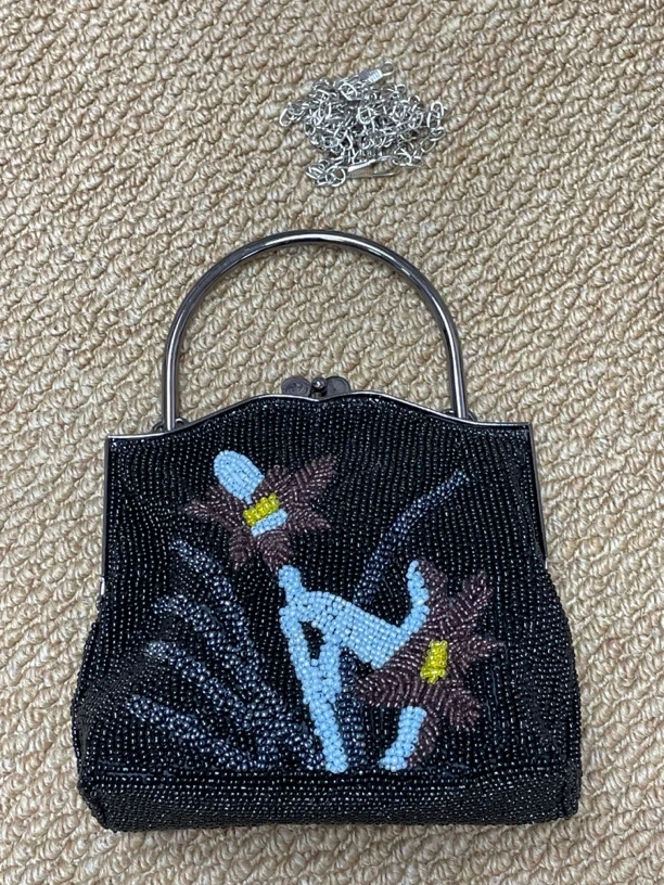 口金包】纯手工珠绣包串珠包可手提可斜挎