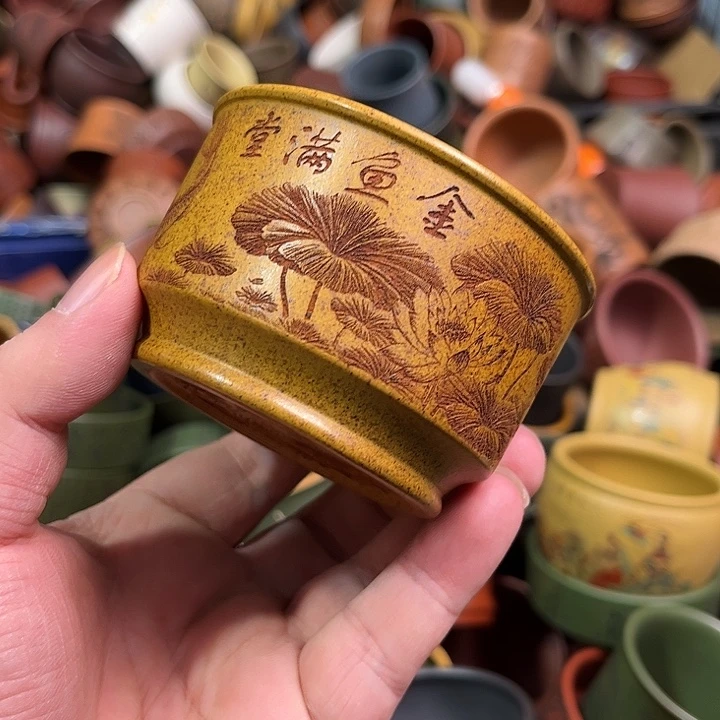 紫砂茶杯全手工紫砂主人杯