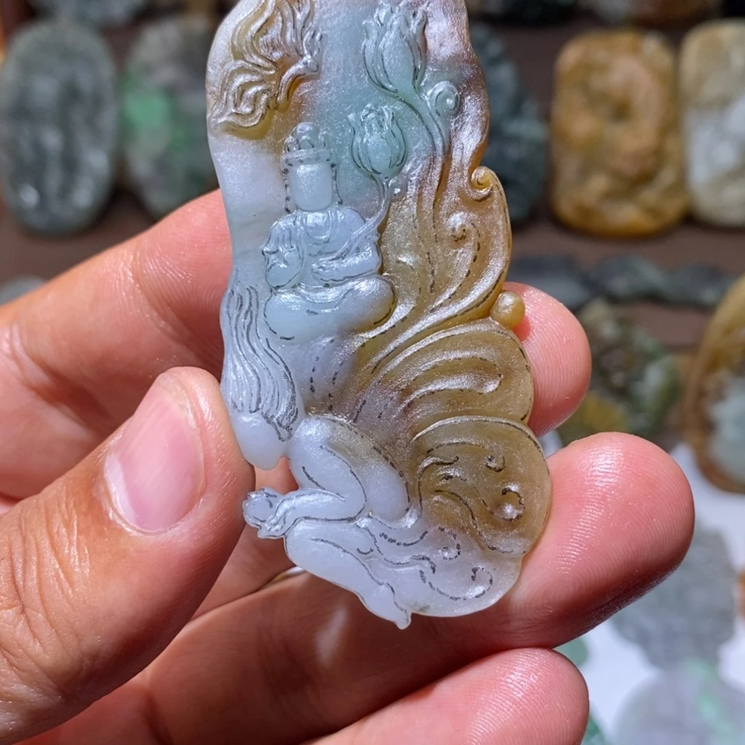未镶嵌定制翡翠观音