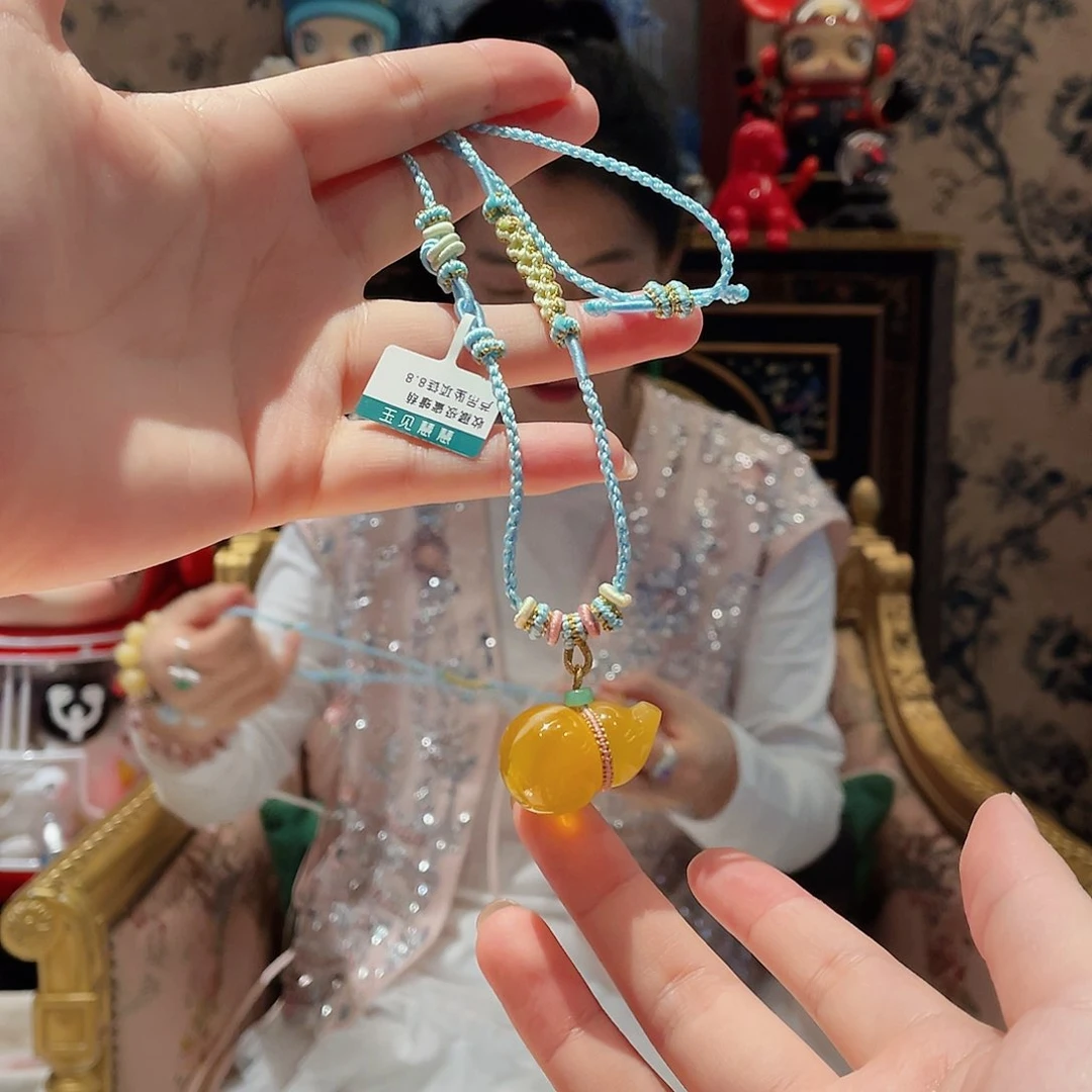 琥珀颈饰未镶嵌2号