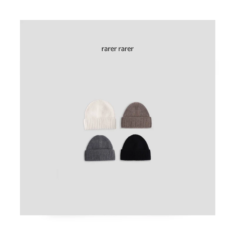 【rarer rarer】25AW冬季四色时尚保暖羊绒冷帽 2506077