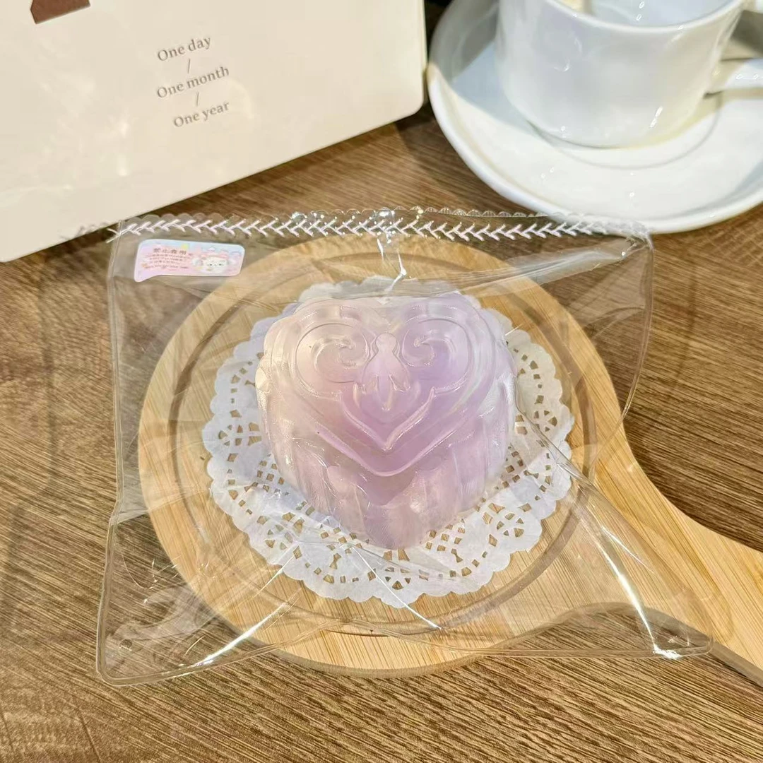 【奶油泥】葡萄爱心果冻 纯手工硅胶捏捏乐解压玩具