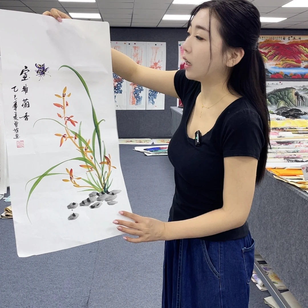 国画作品小姐姐放漏…