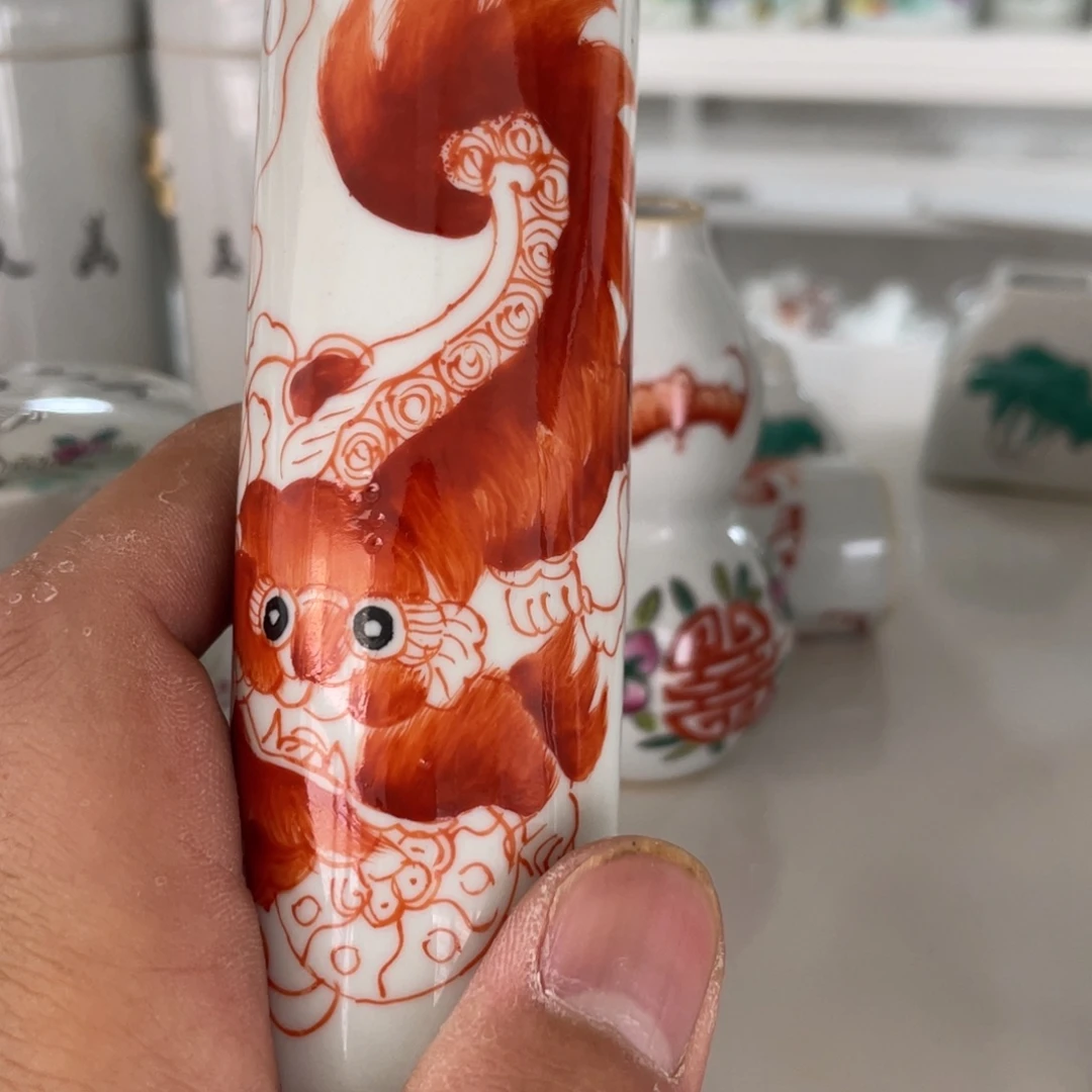 摆件手绘陶瓷作品欣赏仿古