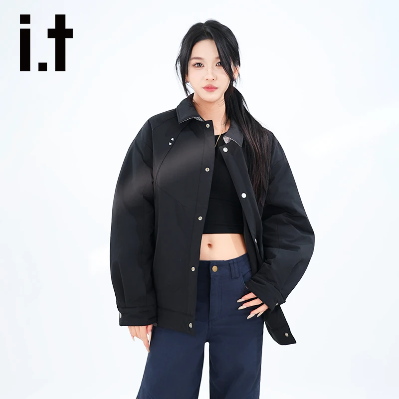 FIVE CM five centimetre男女同款短款宽松百搭休闲风外套FWZ0138