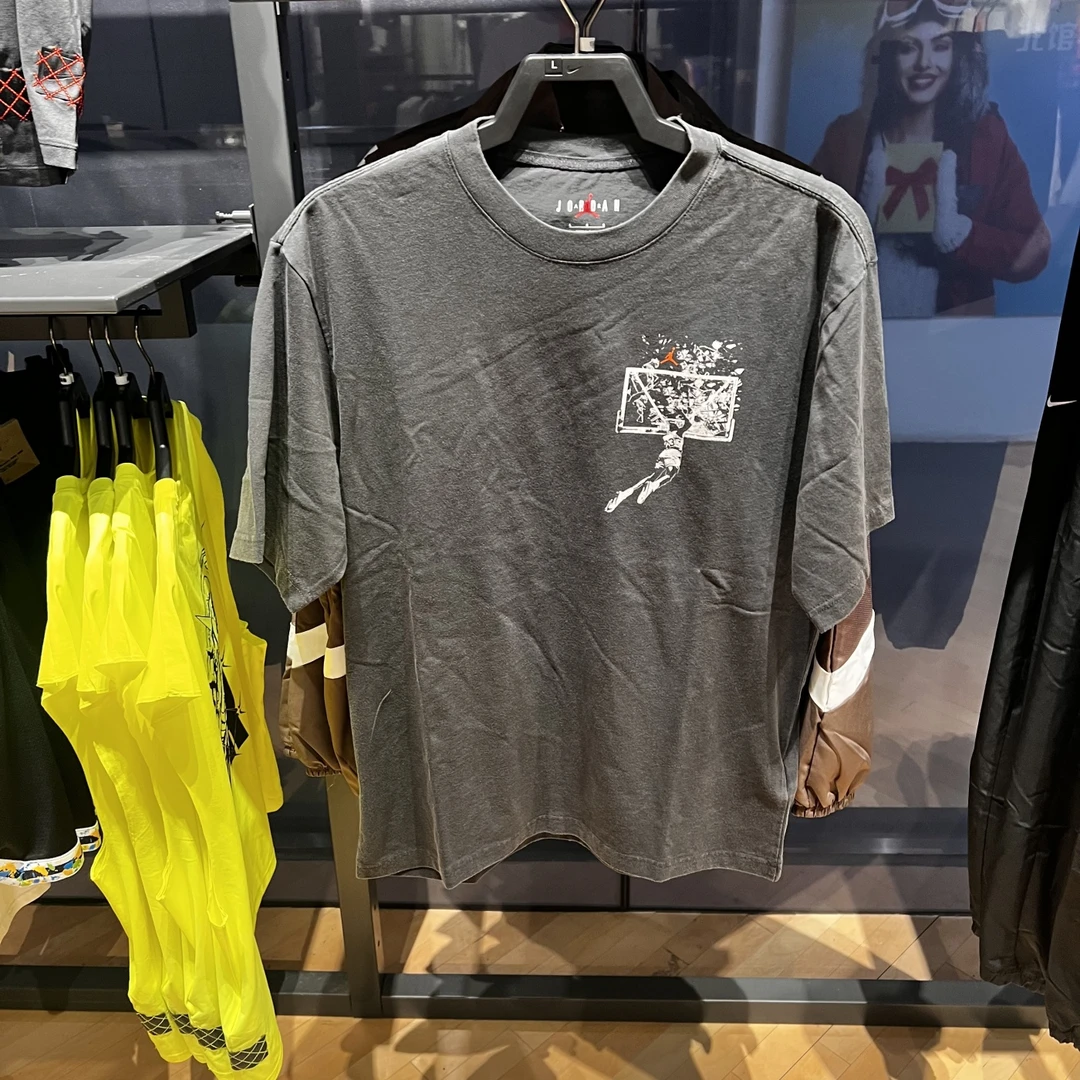 Nike耐克短袖男25夏新款时尚印花宽松休闲运动圆领T恤 IB3298-045